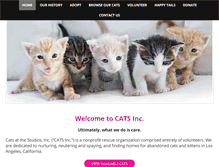 Tablet Screenshot of catsatthestudios.com